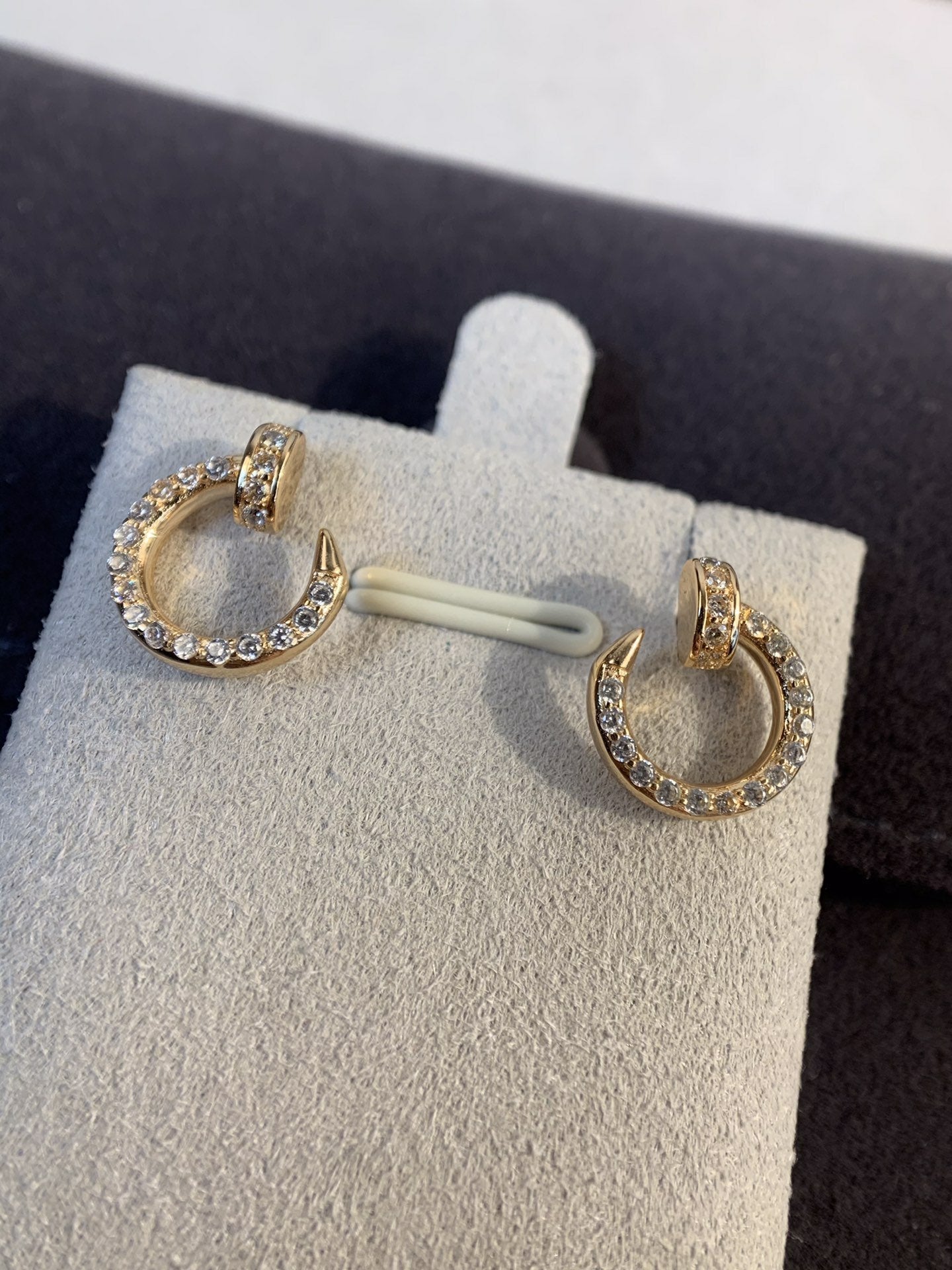[Kincade Jewelery]JUSTE EARRINGS GOLD DIAMONDS