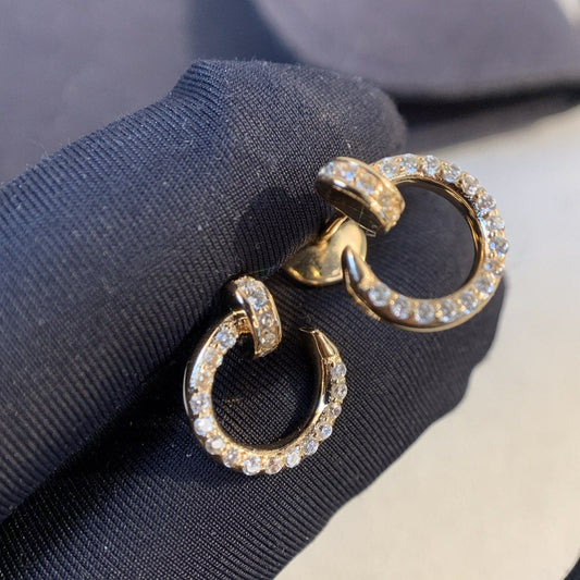 [Kincade Jewelery]JUSTE EARRINGS GOLD DIAMONDS