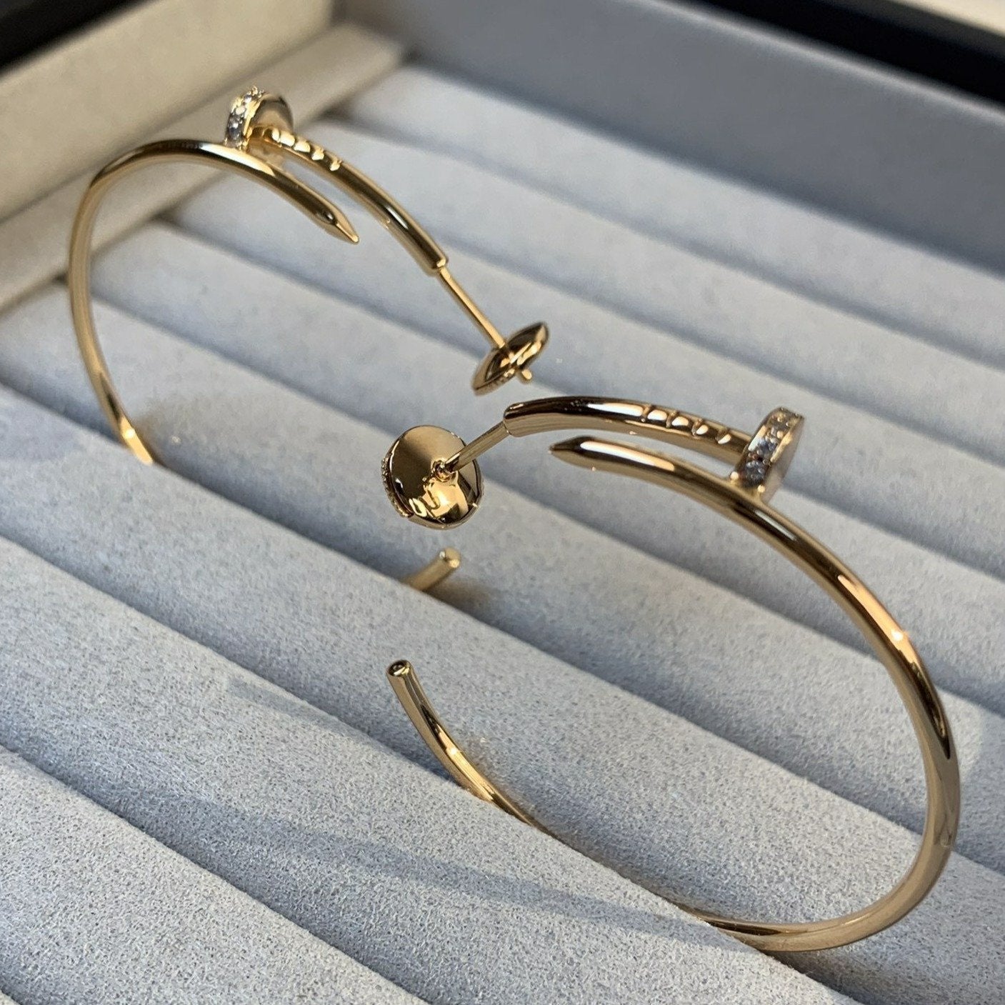 [Kincade Jewelery]JUSTE EARRINGS GOLD DIAMONDS 1.8MM