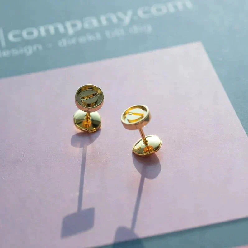 [Kincade Jewelery]LOVE EARRINGS GOLD 10MM