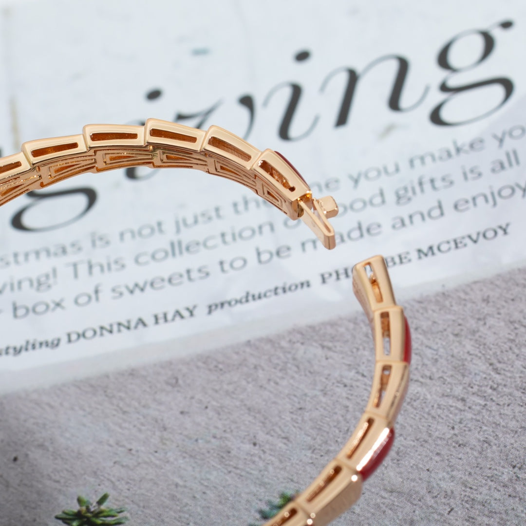 [Kincade Jewelery]SERPENTI BRACELET PINK GOLD RUBELLITE