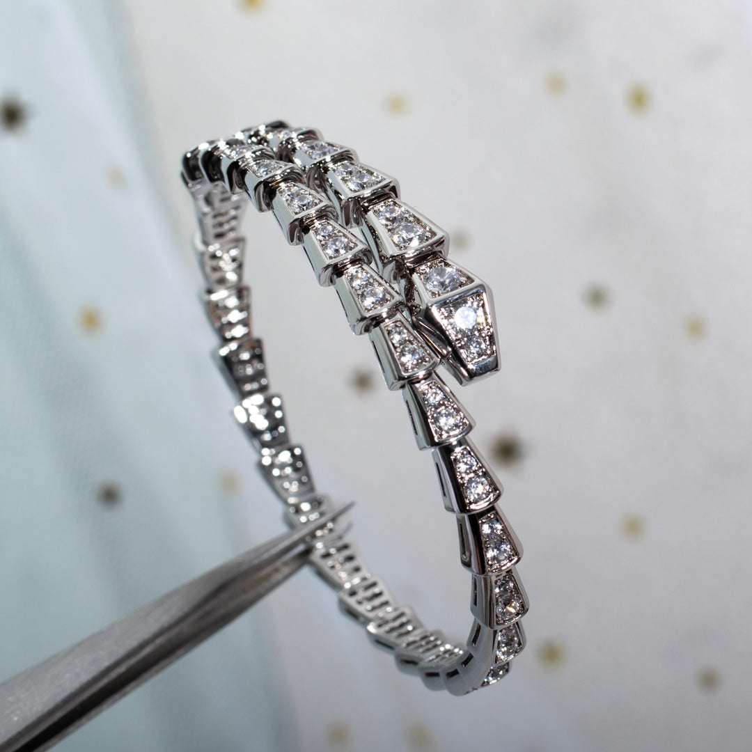 [Kincade Jewelery]SERPENTI BRACELET 6MM SILVER DIAMOND