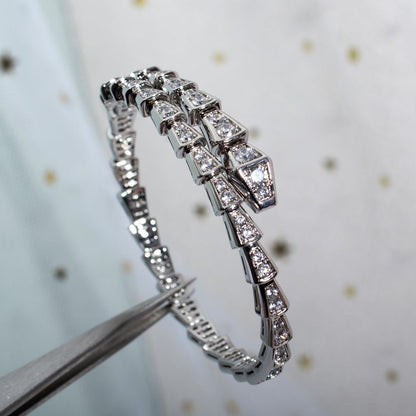 [Kincade Jewelery]SERPENTI BRACELET 6MM SILVER DIAMOND