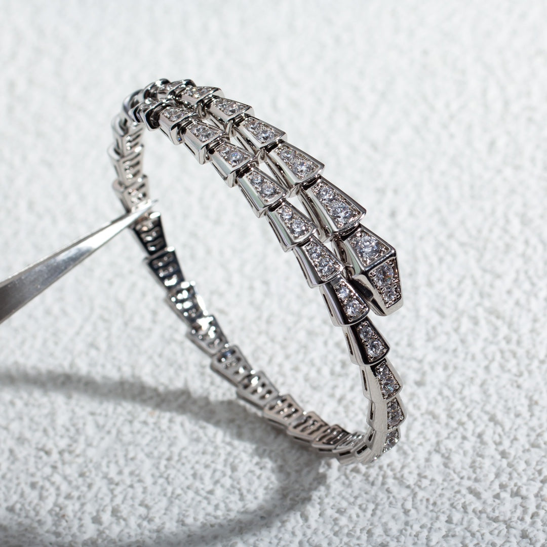[Kincade Jewelery]SERPENTI BRACELET 6MM SILVER DIAMOND