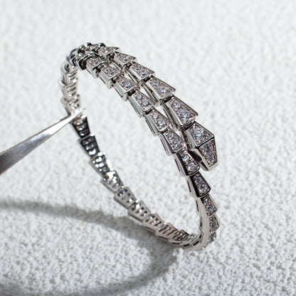[Kincade Jewelery]SERPENTI BRACELET 6MM SILVER DIAMOND