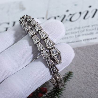 [Kincade Jewelery]SERPENTI BRACELET 6MM SILVER DIAMOND
