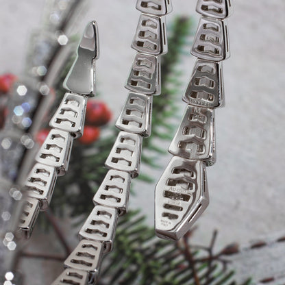 [Kincade Jewelery]SERPENTI BRACELET SILVER DIAMOND DOUBLE ROW