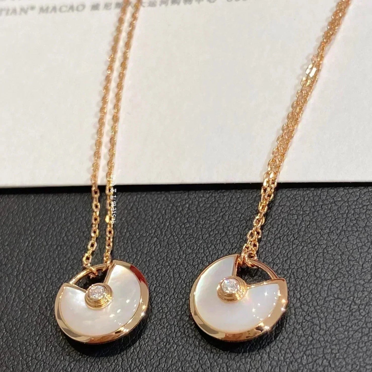[Kincade Jewelery]AMULETTE ROSE GOLD MOP NECKLACE