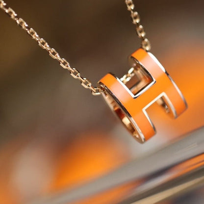 [Kincade Jewelery]POP H PEDANT PINK GOLD