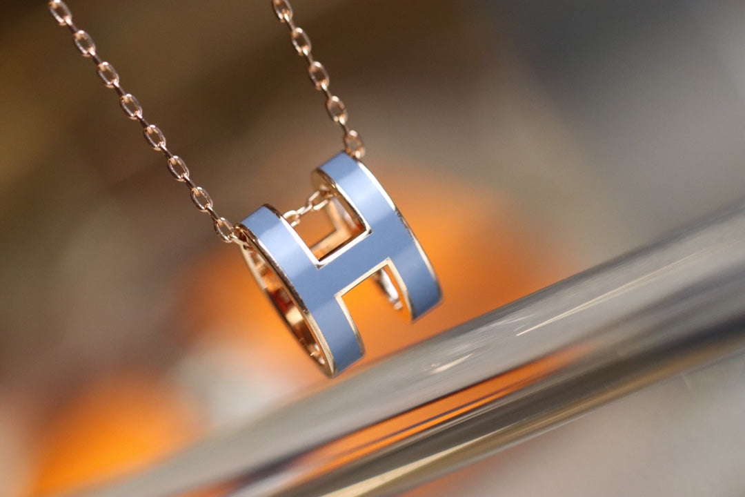 [Kincade Jewelery]POP H PEDANT PINK GOLD