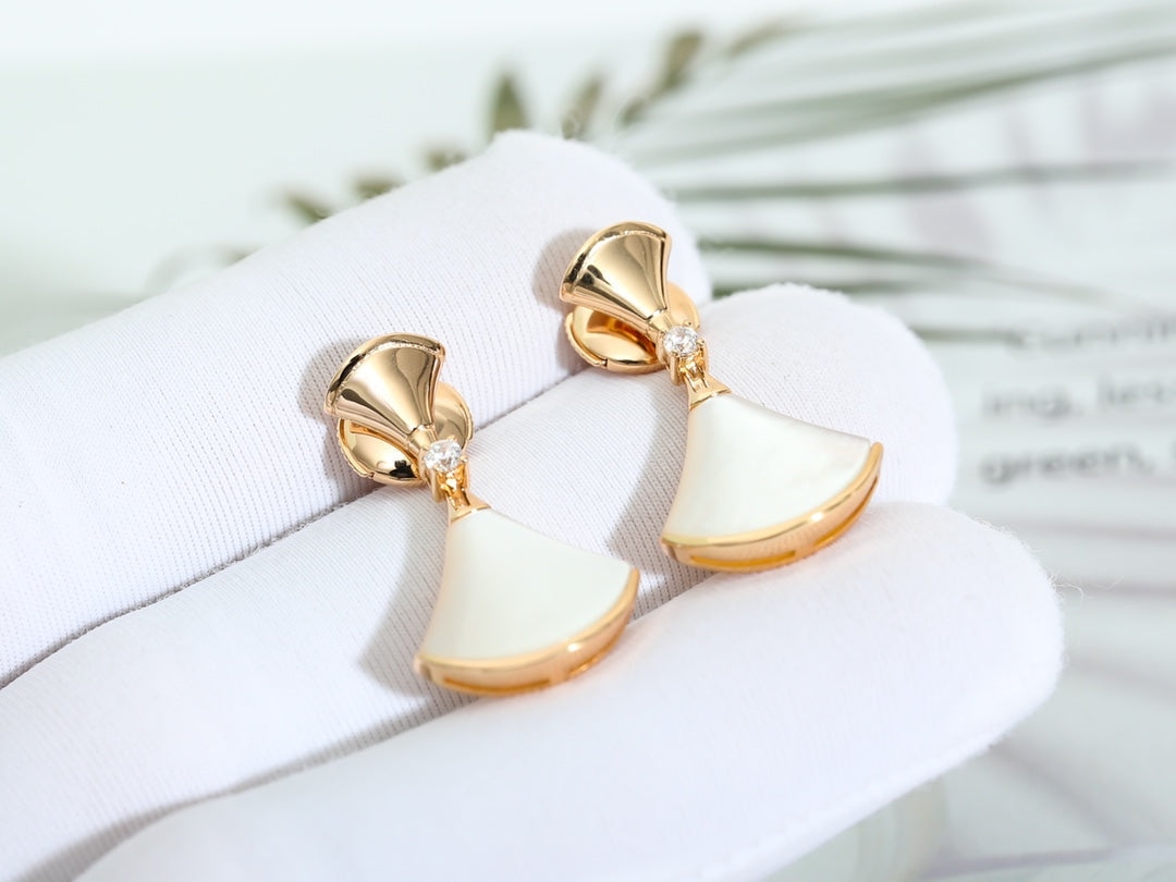 [Kincade Jewelery]DREAM MOP PINK GOLD EARRINGS
