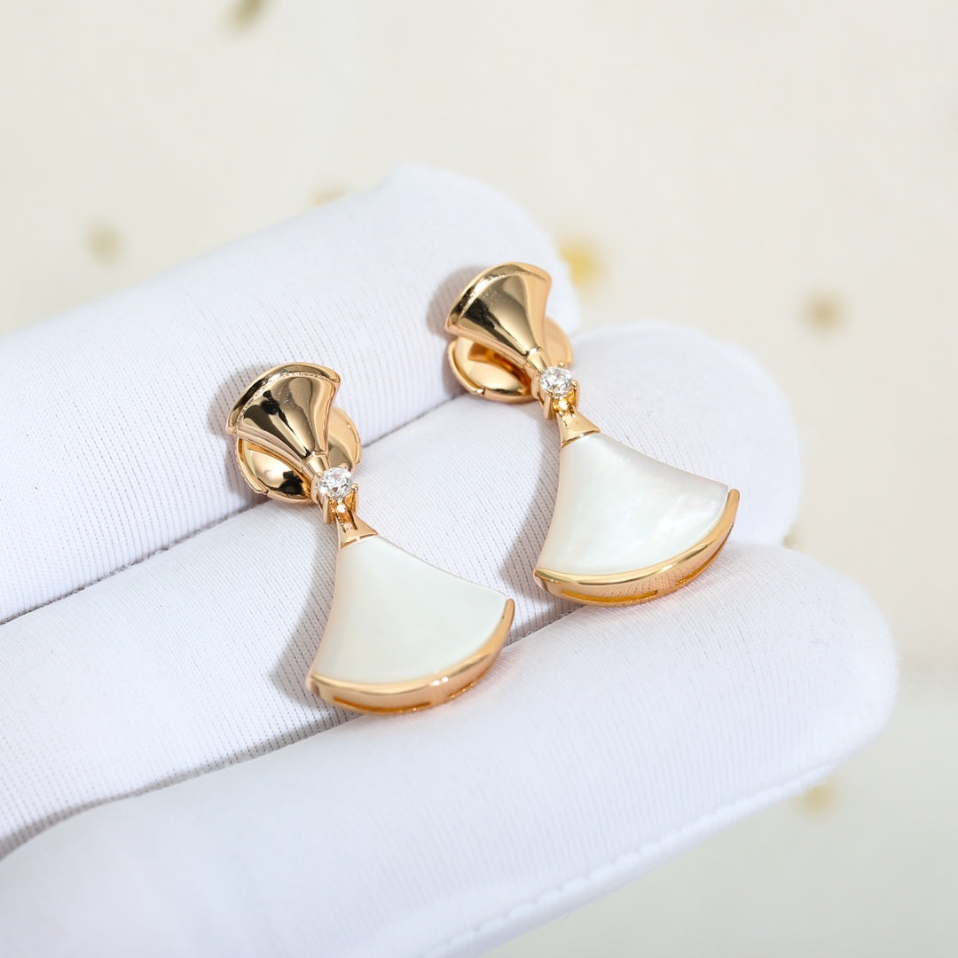 [Kincade Jewelery]DREAM MOP PINK GOLD EARRINGS