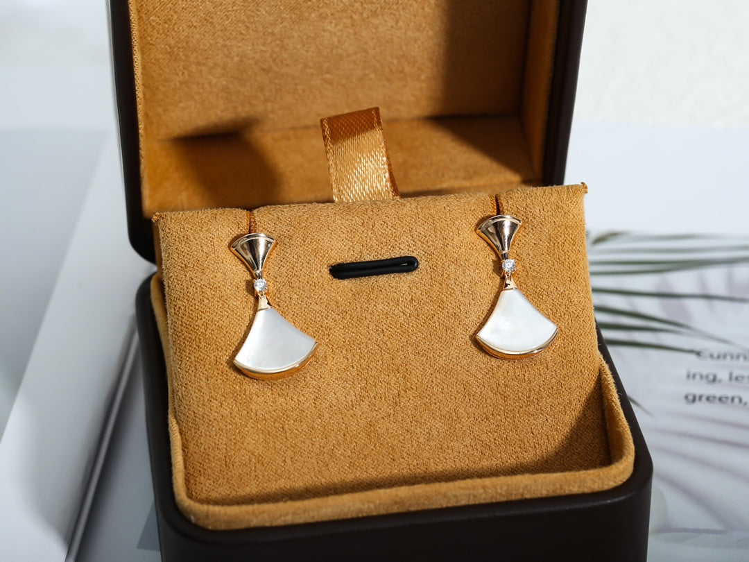 [Kincade Jewelery]DREAM MOP PINK GOLD EARRINGS