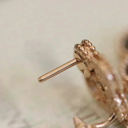 [Kincade Jewelery]Kincade MEDIUM 1 MOTIFS FUll DIAMOND EARRINGS