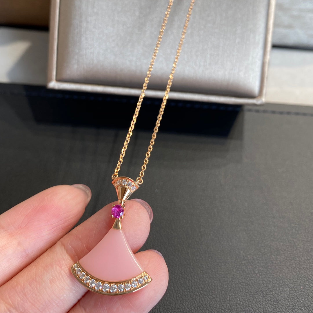 [Kincade Jewelery]DREAM NECKLACE PINK OPAL