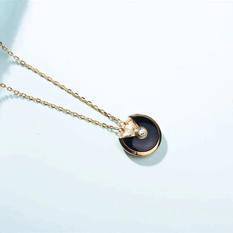 [Kincade Jewelery]AMULETTE GOLD CARNELIAN ONYX NECKLACE