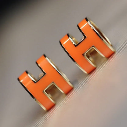 [Kincade Jewelery]MINI POP H EARRINGS ORANGE