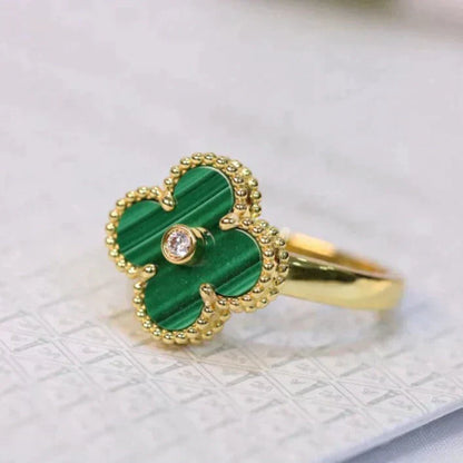 [Kincade Jewelery]Kincade MALACHITE RING GOLD DIAMOND
