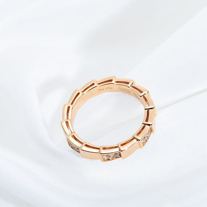 [Kincade Jewelery]SERPENTI RING PINK GOLD  3MM