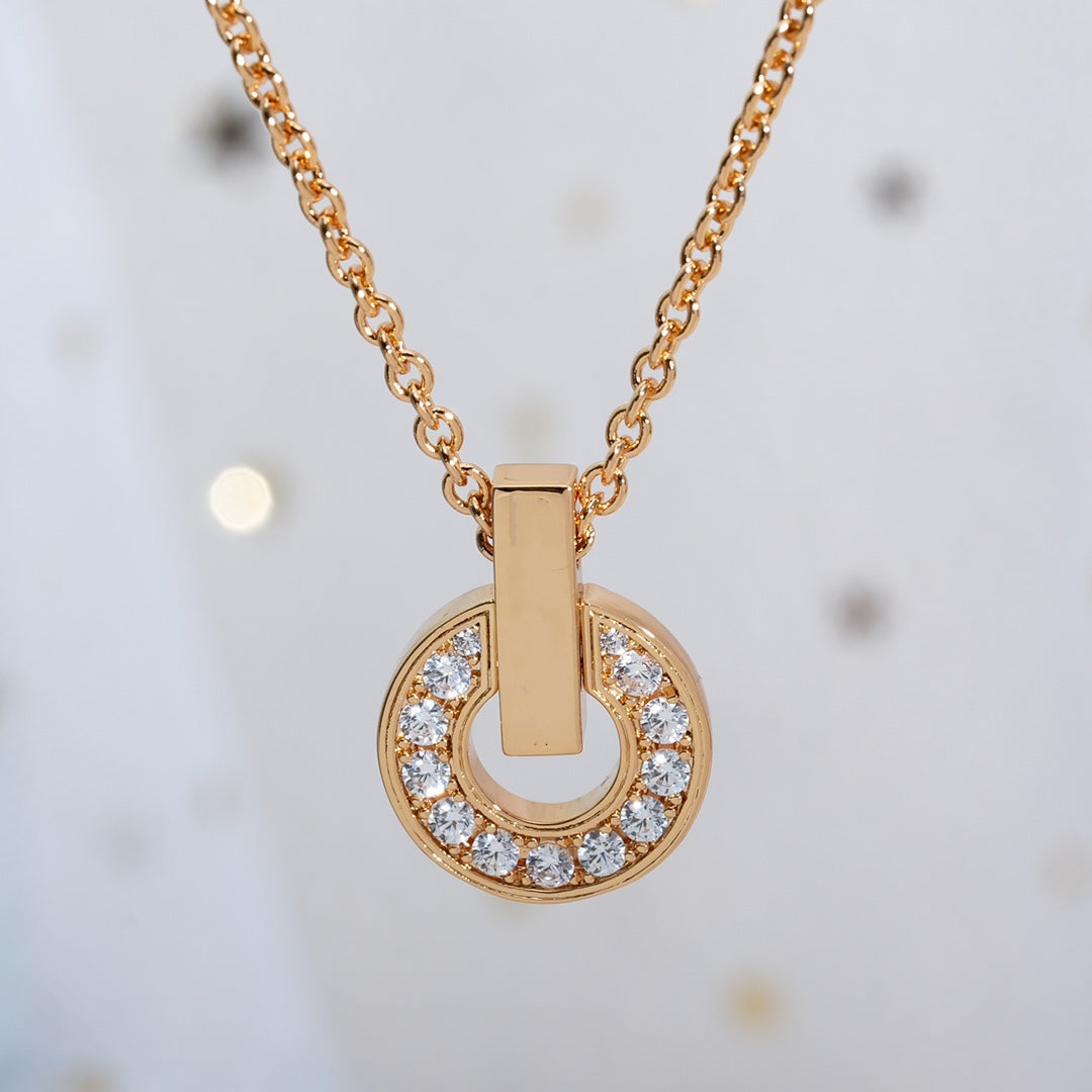 [Kincade Jewelery]GARI NECKLACE PINK GOLD DIAMOND