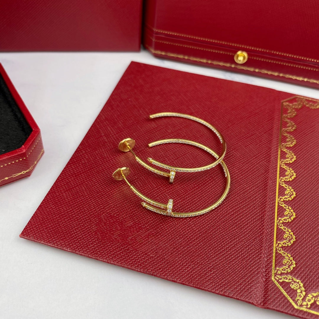 [Kincade Jewelery]JUSTE EARRINGS FULL DIAMONDS 1.8MM