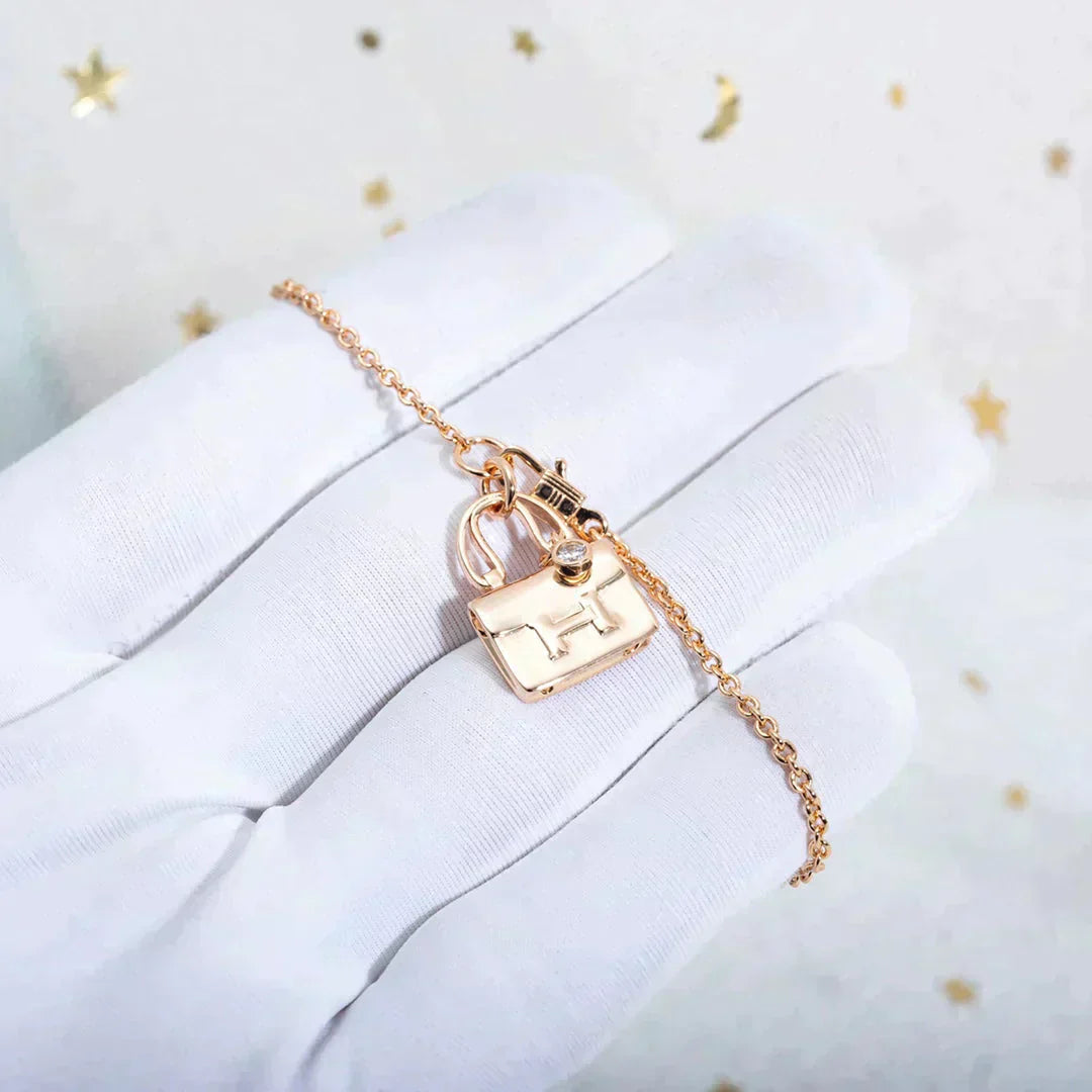 [Kincade Jewelery]AMULETTE PEDANT ROSE GOLD NECKLACE
