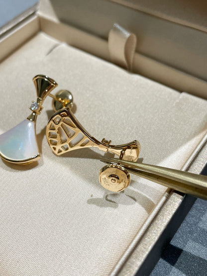 [Kincade Jewelery]DREAM MOP 1 DIAMOND EARRINGS