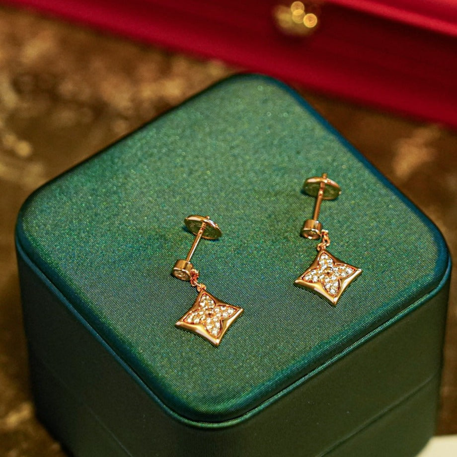 [Kincade Jewelery]STAR DIAMONDS EARRINGS GOLD