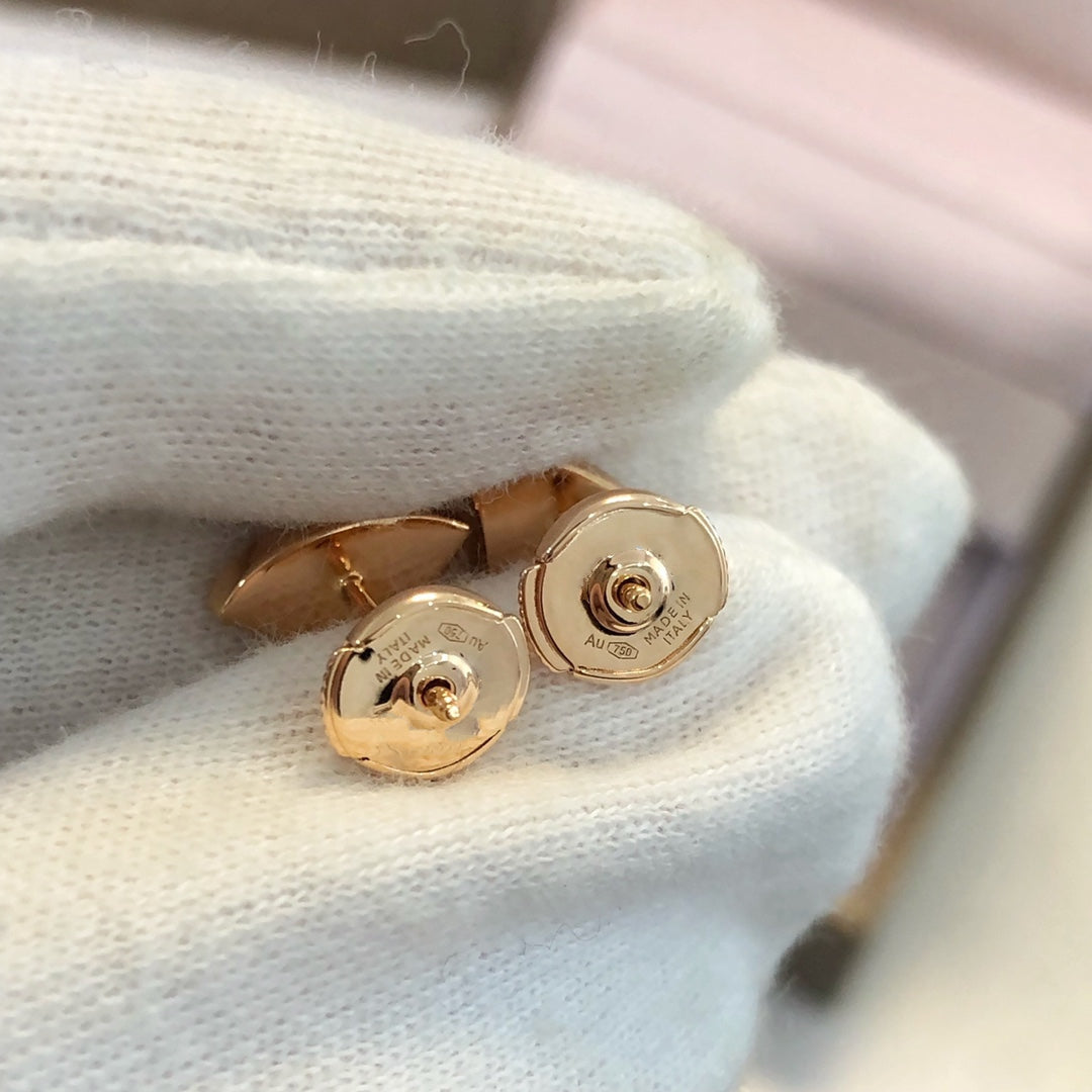 [Kincade Jewelery]DREAM EARRINGS 3 MOTIFS ONYX MOP PINK GOLD