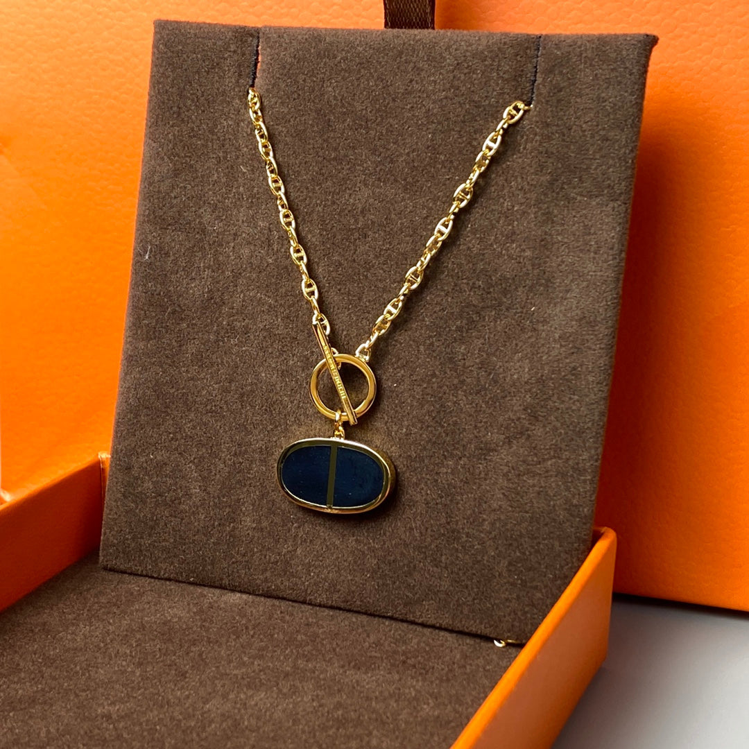 [Kincade Jewelery]CHAINE VERSO BLACK CERAMIC NECKLACE