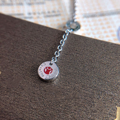 [Kincade Jewelery]ZERO 1 BLACK CERAMIC SILVER NECKLACE