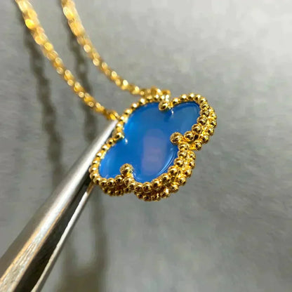 [Kincade Jewelery]Kincade 15MM BLUE AGATE NECKLACE