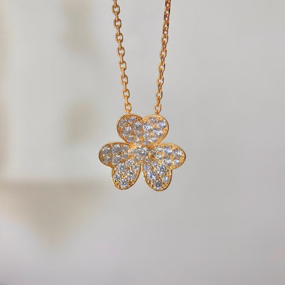 [Kincade Jewelery]FLOWER DIAMOND NECKLACE