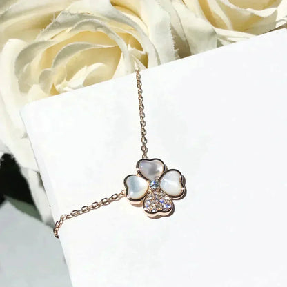 [Kincade Jewelery]Kincade MOP DIAMOND ROSE GOLD NECKLACE