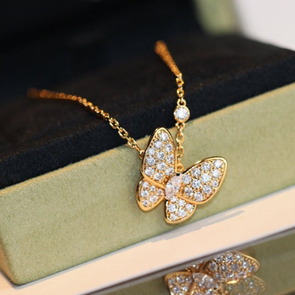 [Kincade Jewelery]BUTTERFLY DIAMOND NECKLACE