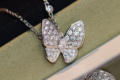 [Kincade Jewelery]BUTTERFLY DIAMOND NECKLACE