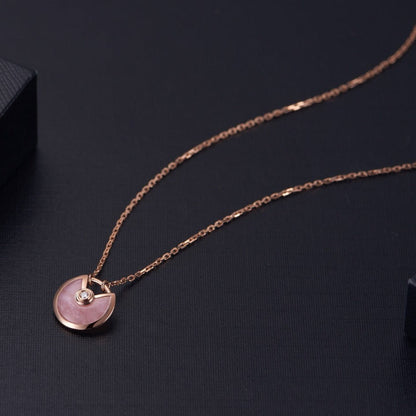[Kincade Jewelery]AMULETTE ROSE GOLD PINK MOP NECKLACE