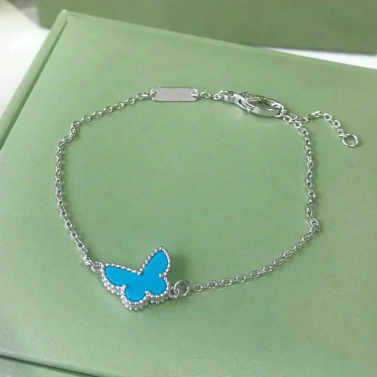 [Kincade Jewelery]BUTTERFLY TURQUOISE BUTTERFLY BRACELET SILVER