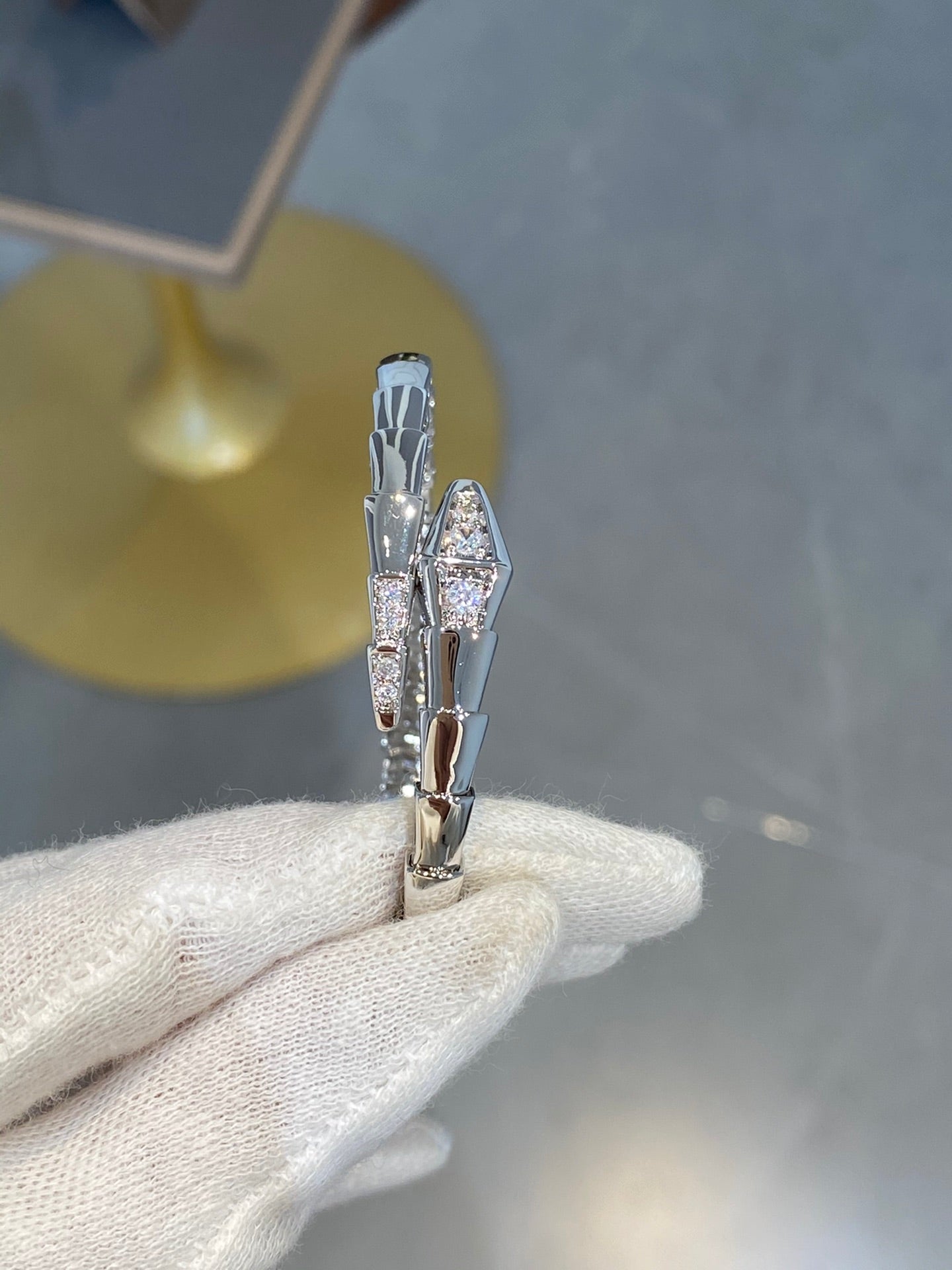 [Kincade Jewelery]SERPENTI BRACELET DIAMONDS SILVER