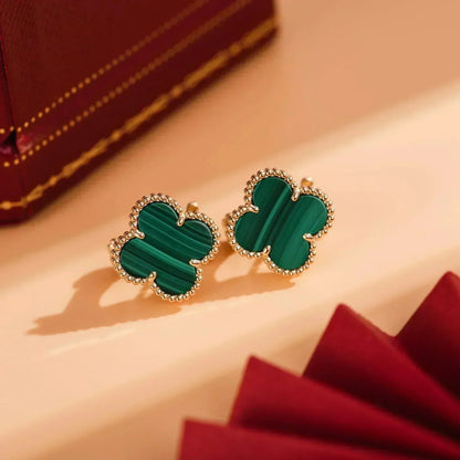 [Kincade Jewelery]Kincade MEDIUM 1 MOTIFS MALACHITE  EARRINGS