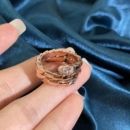 [Kincade Jewelery]SERPENTS DOUBLE ROW DIAMOND RING