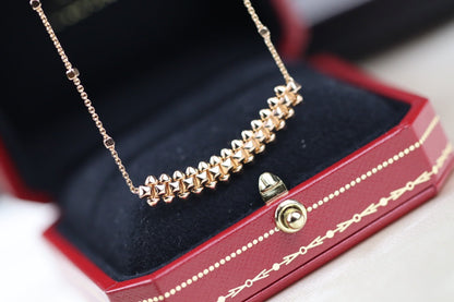 [Kincade Jewelery]CLASH PINK GOLD NECKLACE
