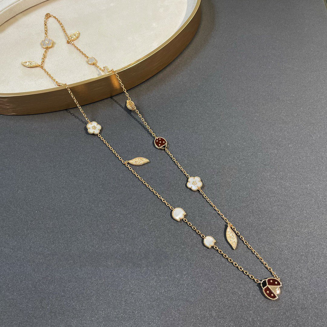 [Kincade Jewelery]LUCKY SPRING 15 MOTIFS GOLD NECKLACE