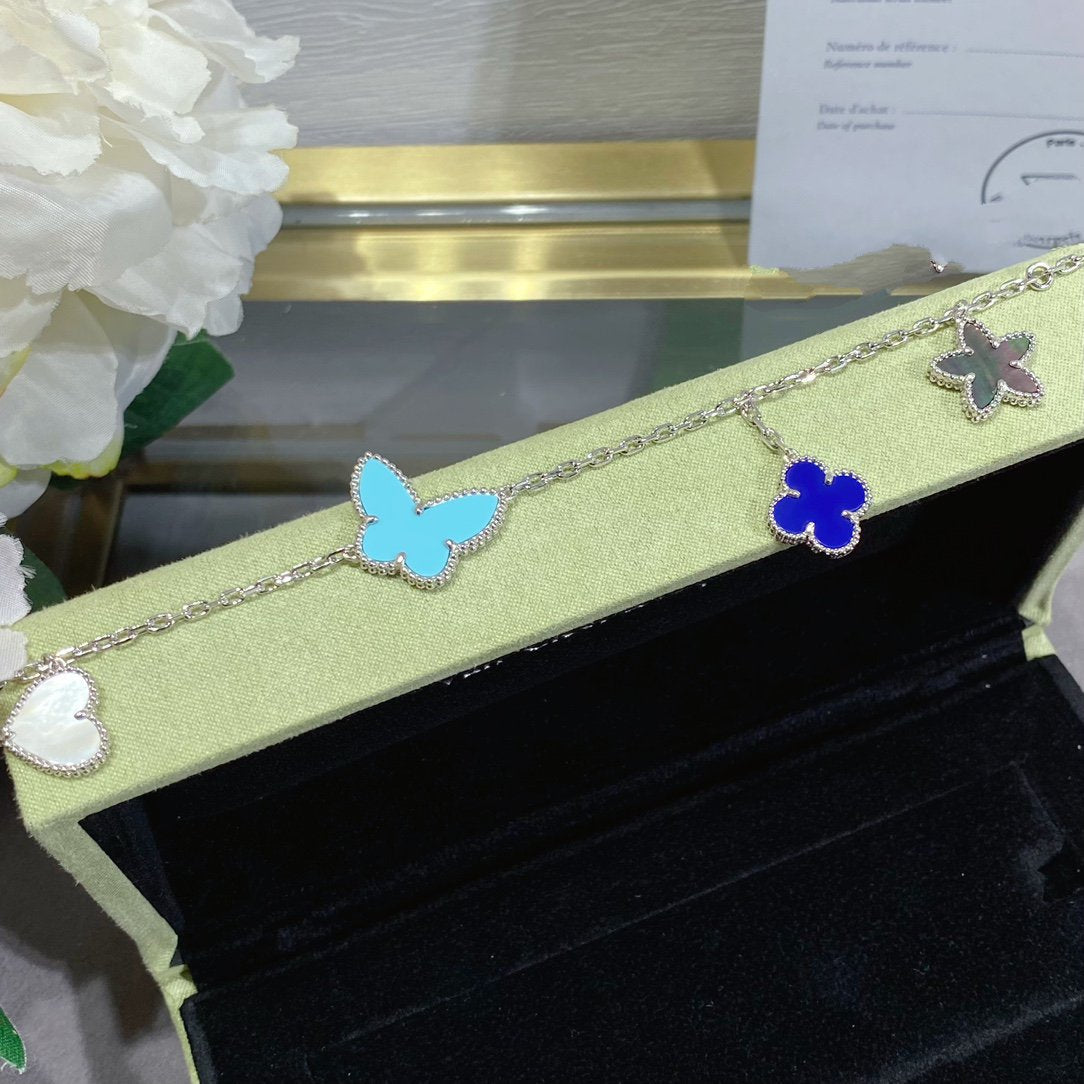 [Kincade Jewelery]LUCKY SPRING SILVER BRACELET 4 MOTIF