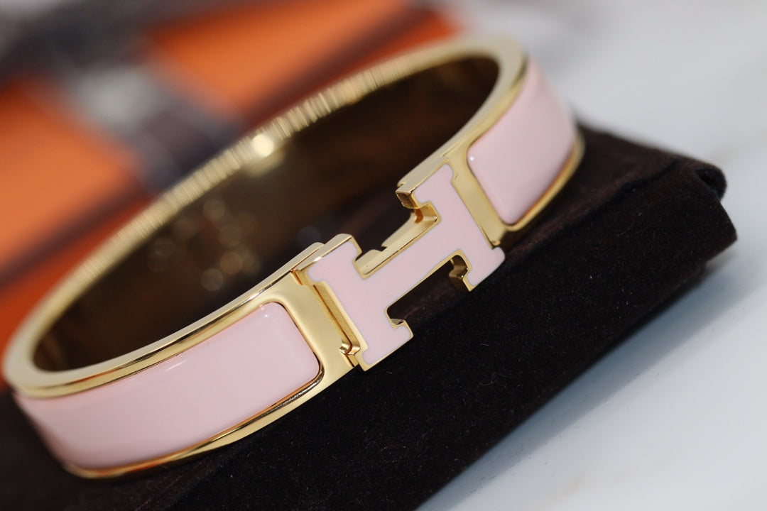 [Kincade Jewelery]H BRACELET 12MM PINK