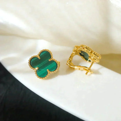 [Kincade Jewelery]Kincade MEDIUM 1 MOTIFS MALACHITE  EARRINGS