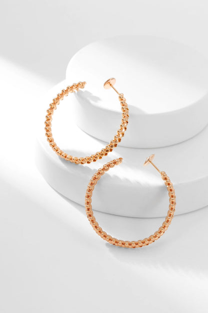 [Kincade Jewelery]CLASH HOOP EARRINGS