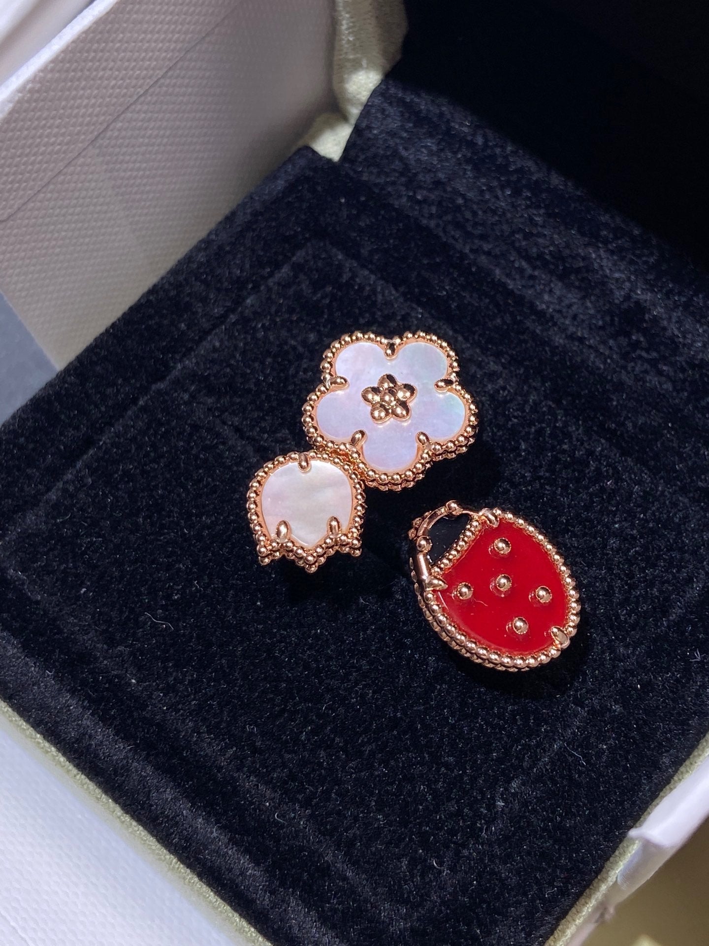 [Kincade Jewelery]LUCKY 3 MOTIF ROSE GOLD RING