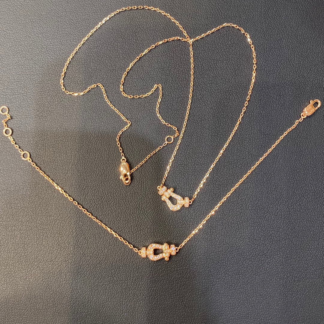 [Kincade Jewelery]FORCE 10 DIAMOND PINK GOLD NECKLACE MINI MODEL