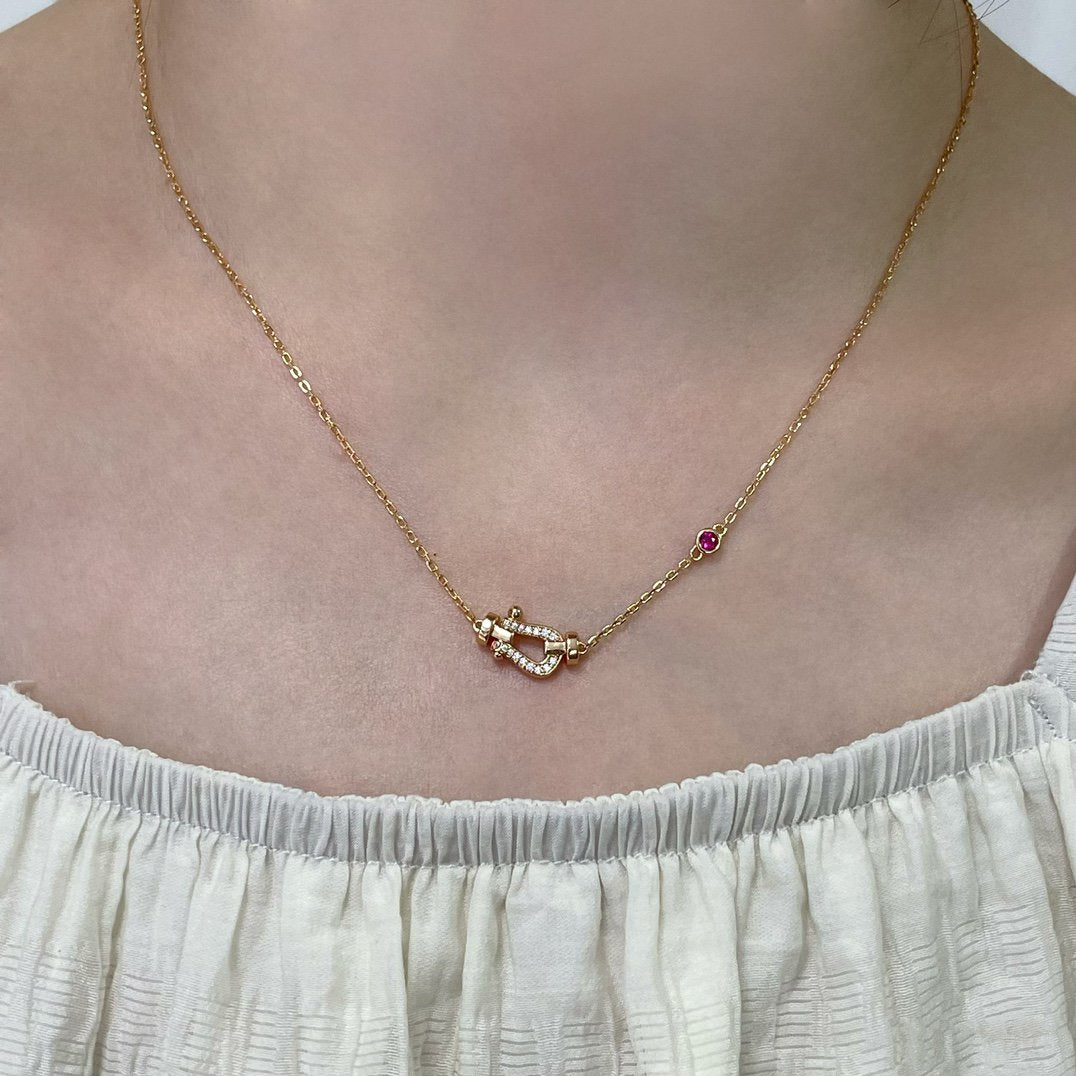 [Kincade Jewelery]FORCE 10 DIAMOND PINK GOLD NECKLACE